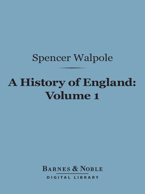 cover image of A History of England, Volume 1 (Barnes & Noble Digital Library)
